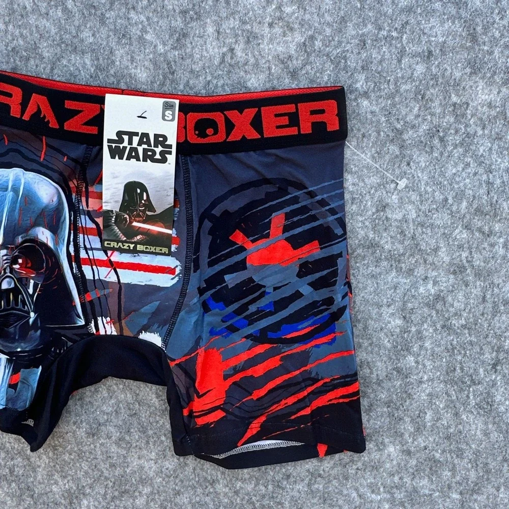 Crazy Boxer Star Wars Darth Vader Boxer Briefs Black Red Mens Small New
